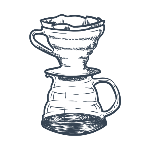 Coffee dripping machine icon