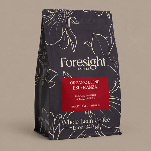 Esperanza - Organic Blend | Change the white background color around the bag to taupe.
