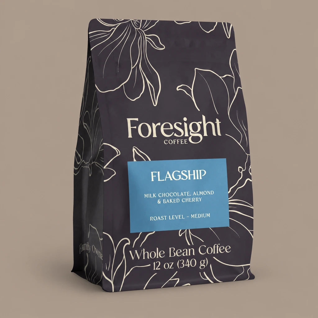 Flagship Blend | Change the color of the white background around the image of the back to taupe.