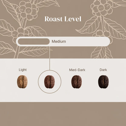 Flagship Blend | Change all of the blue in image 3 to match the taupe background color used in image 1.