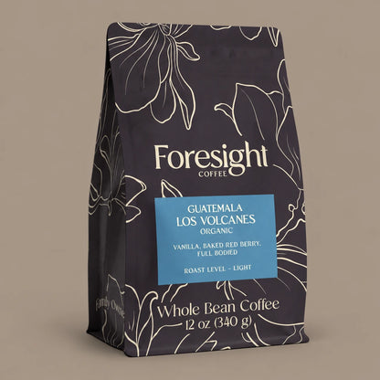 Guatemala Las Volcanes - Organic | Change the white background color around the bag to taupe.